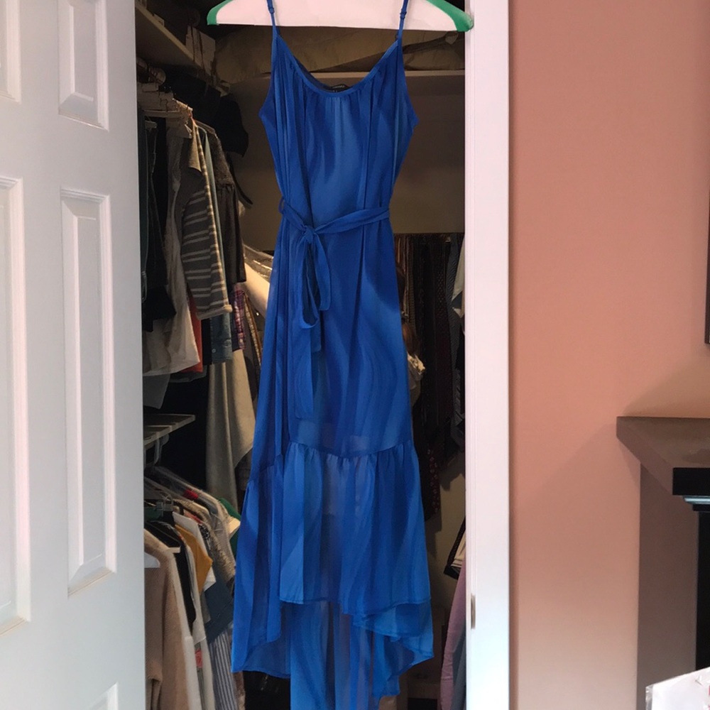 Hi low blue dress